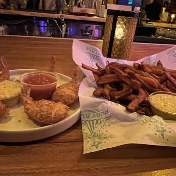 The Old Hang Out - Coconut Shrimp and Sweet Potato Fries - Bars Near Me - Tacoma, Washington The Old Hang Out - Coconut Shrimp and Sweet Potato Fries - Bars Near Me - Tacoma, Washington