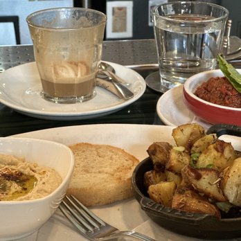 Medina Cafe - Hummus, potatoes and harissa - Breakfast & Brunch Near Me - Vancouver, British Columbia