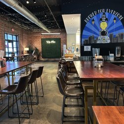 NEFF Brewing - Indoor seating (front door & kitchen space)