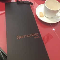 Sermoneta Gloves - I felt fancy carrying my Sermoneta Glove bag around to the cafe down the block.