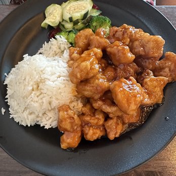 Table 9 Kitchen - Mandarin Chicken with White Rice - Asian Fusion Near Me - Stafford, Virginia Table 9 Kitchen - Mandarin Chicken with White Rice - Asian Fusion Near Me - Stafford, Virginia