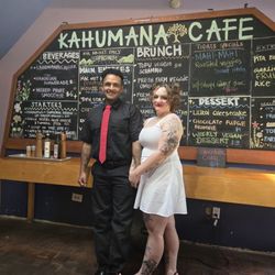 Kahumana - Picture in front of the menu