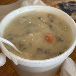 Mark's On 59 - Chicken and rice soup. Glad we ordered. Served hot and not shy on the chicken chunks