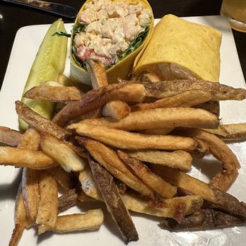 Market Street Inn - Shrimp Salad Wrap and beach fries - New American Near Me - Salisbury, Maryland Market Street Inn - Shrimp Salad Wrap and beach fries - New American Near Me - Salisbury, Maryland