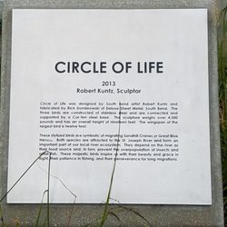 Circle of Life statue - Dedication plaque