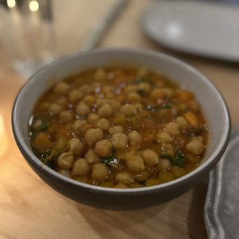 Ruse - Chickpea stew with mussels - Salad Near Me - Saint Michaels, Maryland