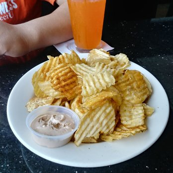 Dead End BBQ - Homemade chips with french onion dip - Barbeque Near Me - Knoxville, Tennessee Dead End BBQ - Homemade chips with french onion dip - Barbeque Near Me - Knoxville, Tennessee