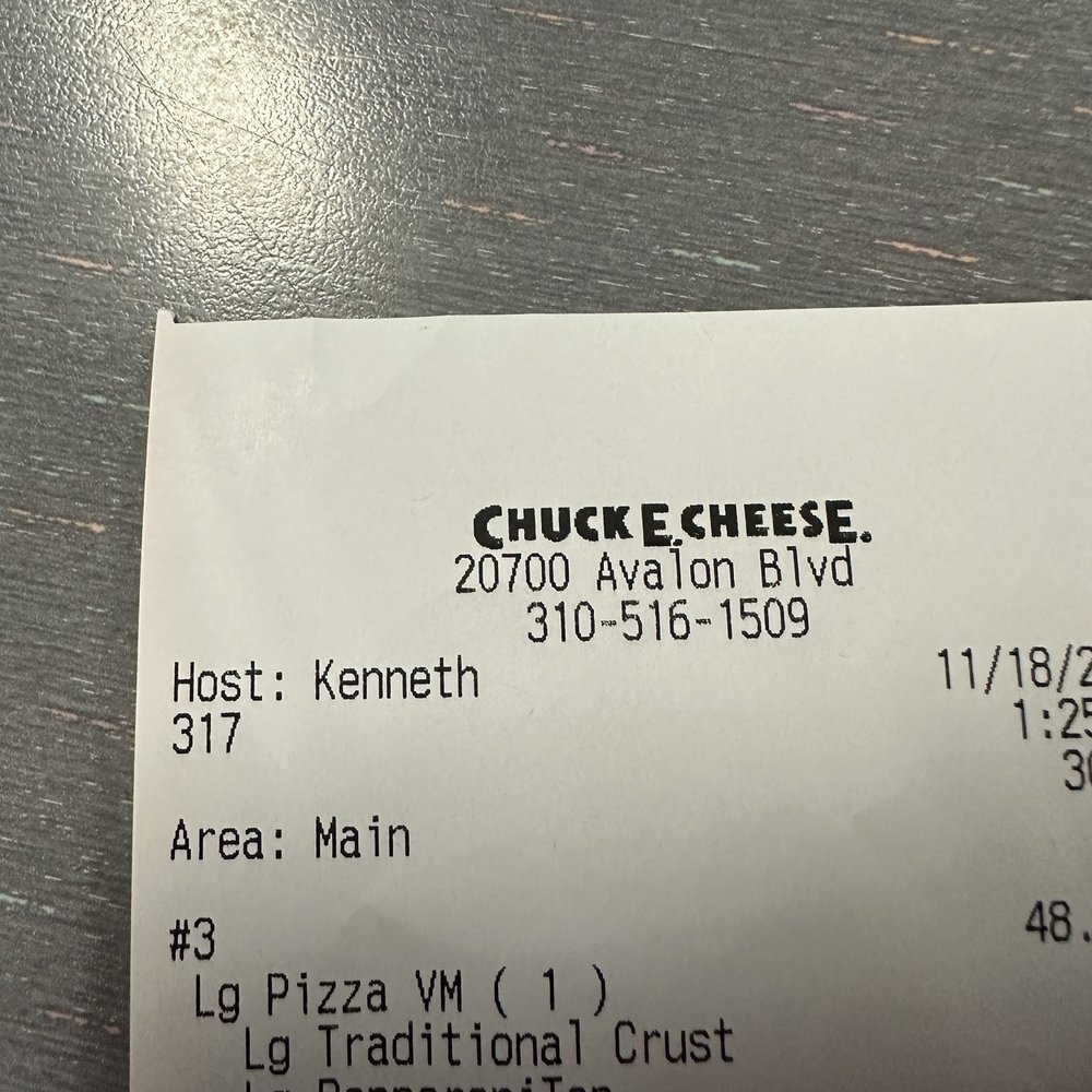 the receipt for the cheese