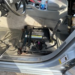 Advance Auto Parts - This was the in-parking lot process of changing the battery in the Porsche Cayenne.