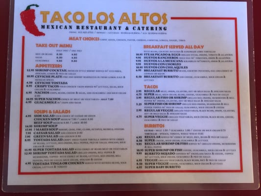 Menu photo 7 Taco Los Altos San Francisco, CA Menu photo 7 Taco Los Altos San Francisco, CA
