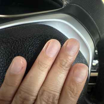 Element Nail Bar - You can see the bumpy residue left behind because they don't soak with acetone - Nail Salons Near Me - Phoenix, Arizona
