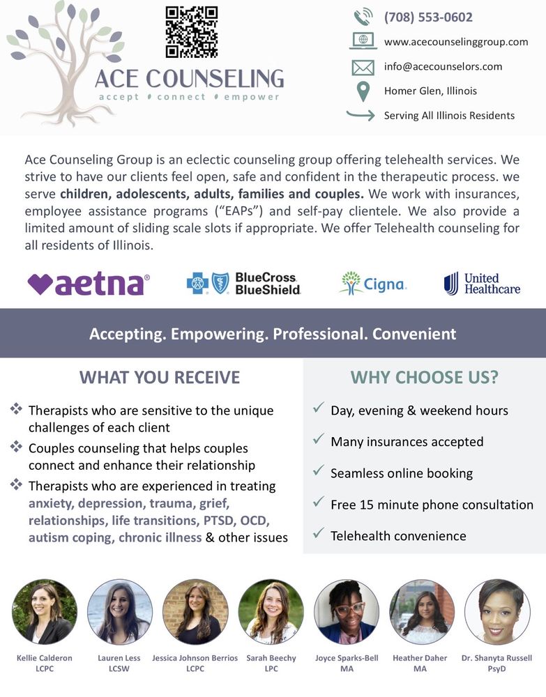 Ace Counseling Group - grief counselor in Homer Glen, IL