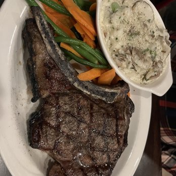Knight's Downtown Ann Arbor Steakhouse - Knights Cowboy ribeye with side wild mushroom risotto. - Steakhouses Near Me - Ann Arbor, Michigan Knight's Downtown Ann Arbor Steakhouse - Knights Cowboy ribeye with side wild mushroom risotto. - Steakhouses Near Me - Ann Arbor, Michigan