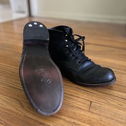 What my Wolverine 1000 Mile boots looked like after Sam's restoration! What my Wolverine 1000 Mile boots looked like after Sam's restoration!