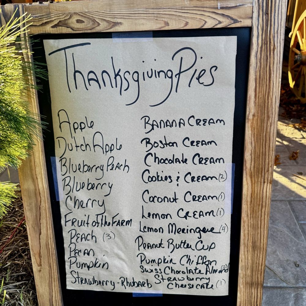 Morris Farm - Thanksgiving pie selection - Farmers Market Near Me - Exeter, Rhode Island Morris Farm - Thanksgiving pie selection - Farmers Market Near Me - Exeter, Rhode Island