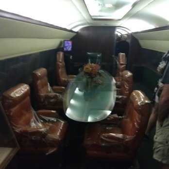 Graceland - DINING TABLE IN LISA MARIE PLANE - Museums Near Me - Memphis, Tennessee