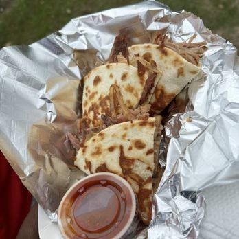 Smo'Cain BBQ - Pork Quesadilla - Huge - Barbeque Near Me - Spring, Texas