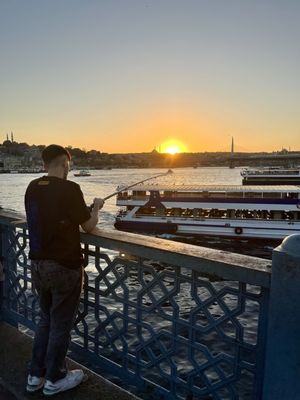 Galata Bridge by null