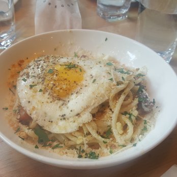 Grassa - Carbonara. Pasta was yummy but flavor was lacking. - New American Near Me - Portland, Oregon Grassa - Carbonara. Pasta was yummy but flavor was lacking. - New American Near Me - Portland, Oregon