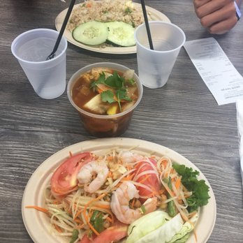 IB Thai - Thai salad, Tom yum and veggie fried rice - Thai Near Me - Imperial Beach, California