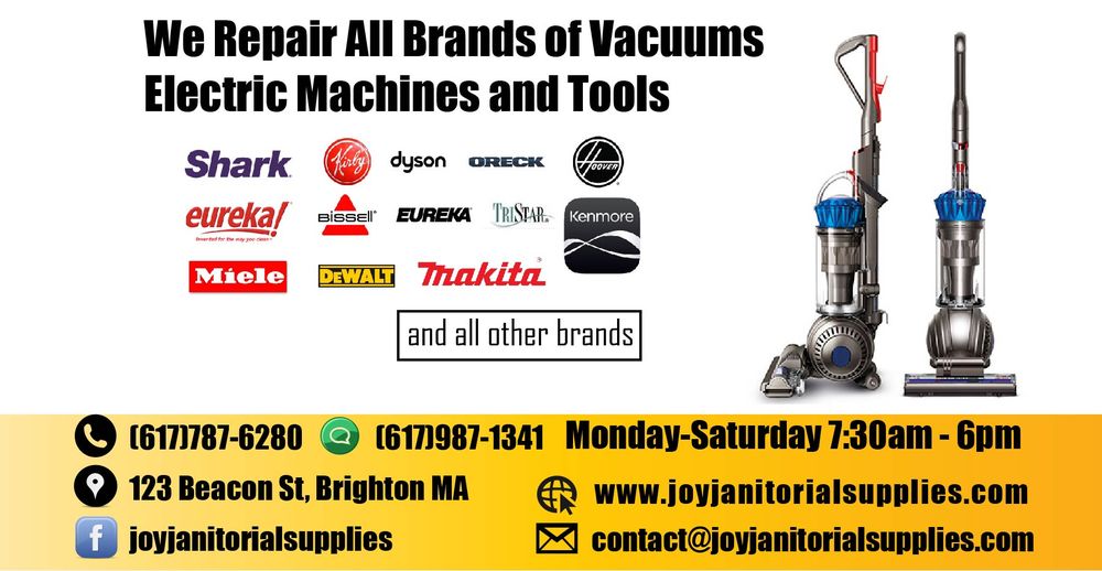 JOY JANITORIAL SUPPLIES AND VACUUM REPAIR 123 Beacon St, Brighton