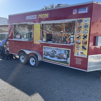Orozco Tacos - a food truck parked in a parking lot - Tacos Near Me - Walnut Grove, California