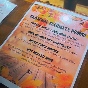 Robin Hill Farm and Vineyard - Special menu - everything was a winner especially the mimosa and the slushy! - Venues & Event Spaces Near Me - Brandywine, Maryland