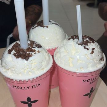 Molly Tea - Snowy Peach Oolong & Snowy Jasmine - Bubble Tea Near Me - San Gabriel, California