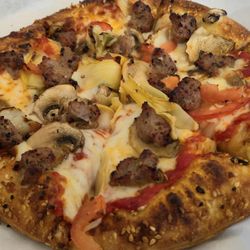 Garden Sausage Pizza