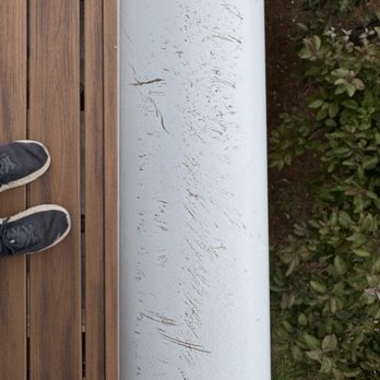 Just Roofs And Gutters - Damaged railing from tear off - Roofing Near Me - Centennial, Colorado Just Roofs And Gutters - Damaged railing from tear off - Roofing Near Me - Centennial, Colorado