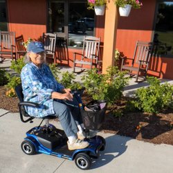 Vive Health - Mom on Bluebell the scooter