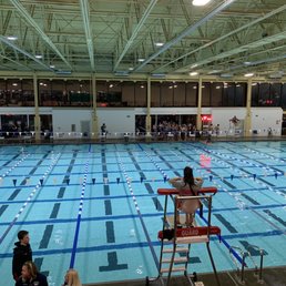 View of Swim lanes from ADA seating View of Swim lanes from ADA seating