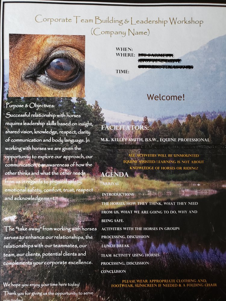 J & K RANCH & KENNEL Houston, Texas Team Building Activities