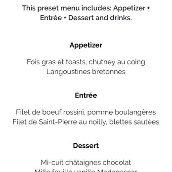 Le Cochon à l'Oreille - 6 course New Year's Eve menu including 2 drinks each, for €130 per person - French Near Me - Paris, 75 Le Cochon à l'Oreille - 6 course New Year's Eve menu including 2 drinks each, for €130 per person - French Near Me - Paris, 75