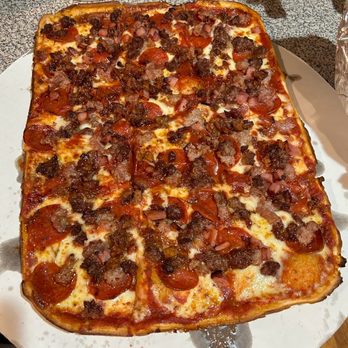 DeMarinis Pizzeria - The meat lovers was a big hit with the entire group. - Pizza Near Me - Menomonee Falls, Wisconsin