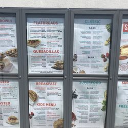 Drive Thru menu