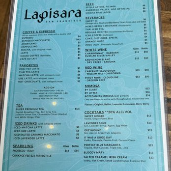 Lapisara Eatery - Menu - Breakfast & Brunch Near Me - San Francisco, California
