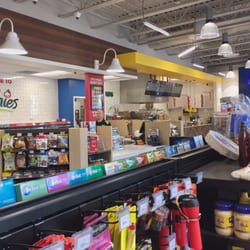 Freshies - Excellent supplies with huge fountain drinks selection, coffees, deli, etc - with new, CLEAN BATHROOMS!  Attached to a Shell Gas Station.