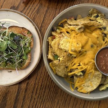 Root Cellar Cafe - Avocado toast and Migas, as served - Breakfast & Brunch Near Me - New Braunfels, Texas Root Cellar Cafe - Avocado toast and Migas, as served - Breakfast & Brunch Near Me - New Braunfels, Texas