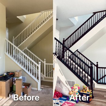 RodVil Pro Painting - STAIRCASE PAINT APPLICATION - Painters Near Me - Parker, Colorado