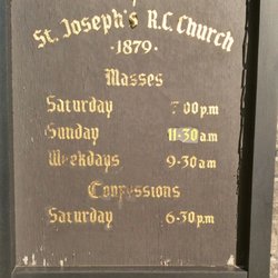 Town of Clifden - Öffnunszeiten der St. Joseph's Kirche
