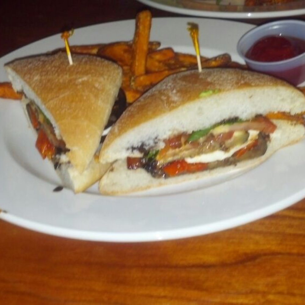 Spokes On Southern - Veg-head sandwich with sweet potato fries - New American Near Me - Tempe, Arizona Spokes On Southern - Veg-head sandwich with sweet potato fries - New American Near Me - Tempe, Arizona