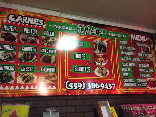 Menu photo 2 El Vecino Avenal, CA