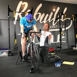 Velofix - Our Bike Fitter Rob West. Fitting a customer.