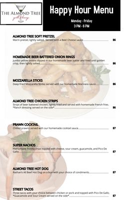 Menu photo 4 Almond Tree Lounge Roseville, CA