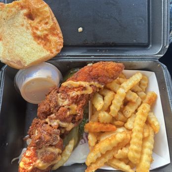 Dave's Hot Chicken - Dave's #4: 1 Slider with Fries - Chicken Shop Near Me - Southfield, Michigan Dave's Hot Chicken - Dave's #4: 1 Slider with Fries - Chicken Shop Near Me - Southfield, Michigan