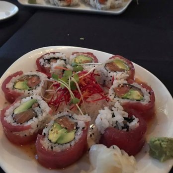 Uni Sushi - Cherry Blossom Roll....really yummy! - Sushi Bars Near Me - Plano, Texas Uni Sushi - Cherry Blossom Roll....really yummy! - Sushi Bars Near Me - Plano, Texas