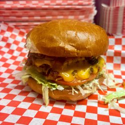 Sideshow Kitchen - Sideshow Burger our classic double!!