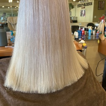 Cherry Blossom Salon - Final outcome of the Brazilian blowout, Aka Keratin treatment. She's used the best organic products too! - Hair Salons Near Me - San Rafael, California Cherry Blossom Salon - Final outcome of the Brazilian blowout, Aka Keratin treatment. She's used the best organic products too! - Hair Salons Near Me - San Rafael, California