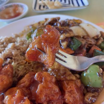 Jim's Restaurant - Sweet & Sour Pork Combination Plate - Chinese Near Me - Prunedale, California Jim's Restaurant - Sweet & Sour Pork Combination Plate - Chinese Near Me - Prunedale, California